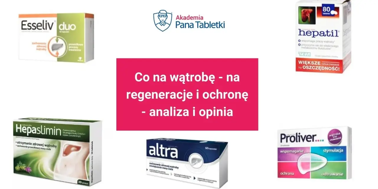 Leki na stłuszczenie wątroby: Esseliv duo, Hepaslimin, Hepatil, Altra, Proliver. Analiza i opinia.