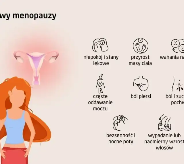 Objawy menopauzy: niepokój, przyrost masy ciała, wahania nastroju, ból piersi, ból i suchość pochwy, bezsenność, nocne poty, wypadanie włosów. HTZ co to?